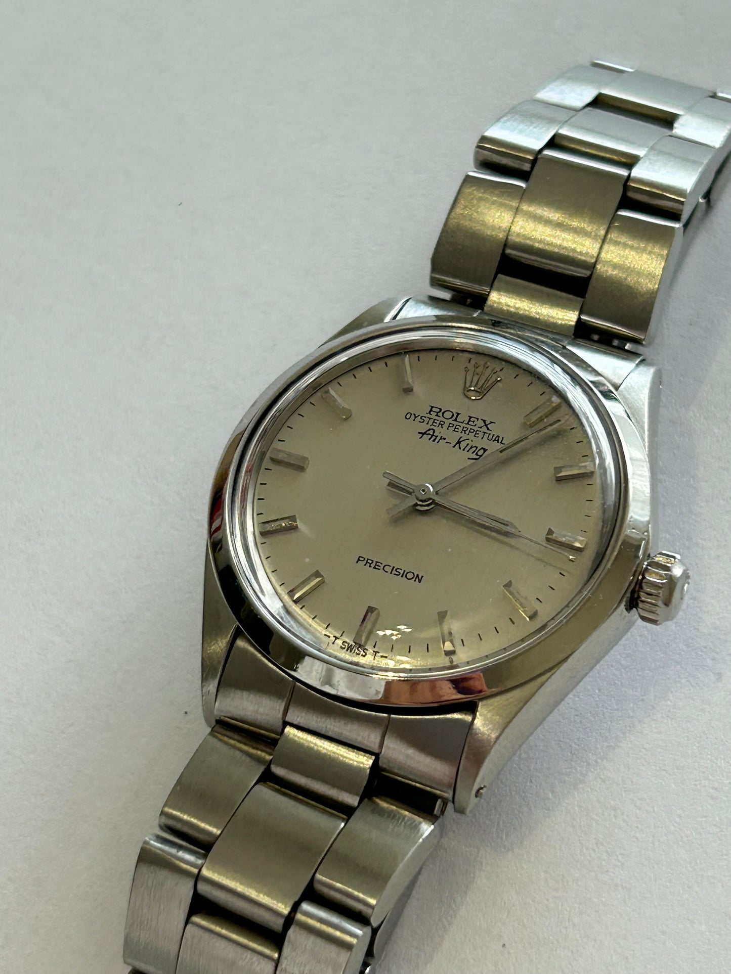 Rolex air king 5500 gray dial