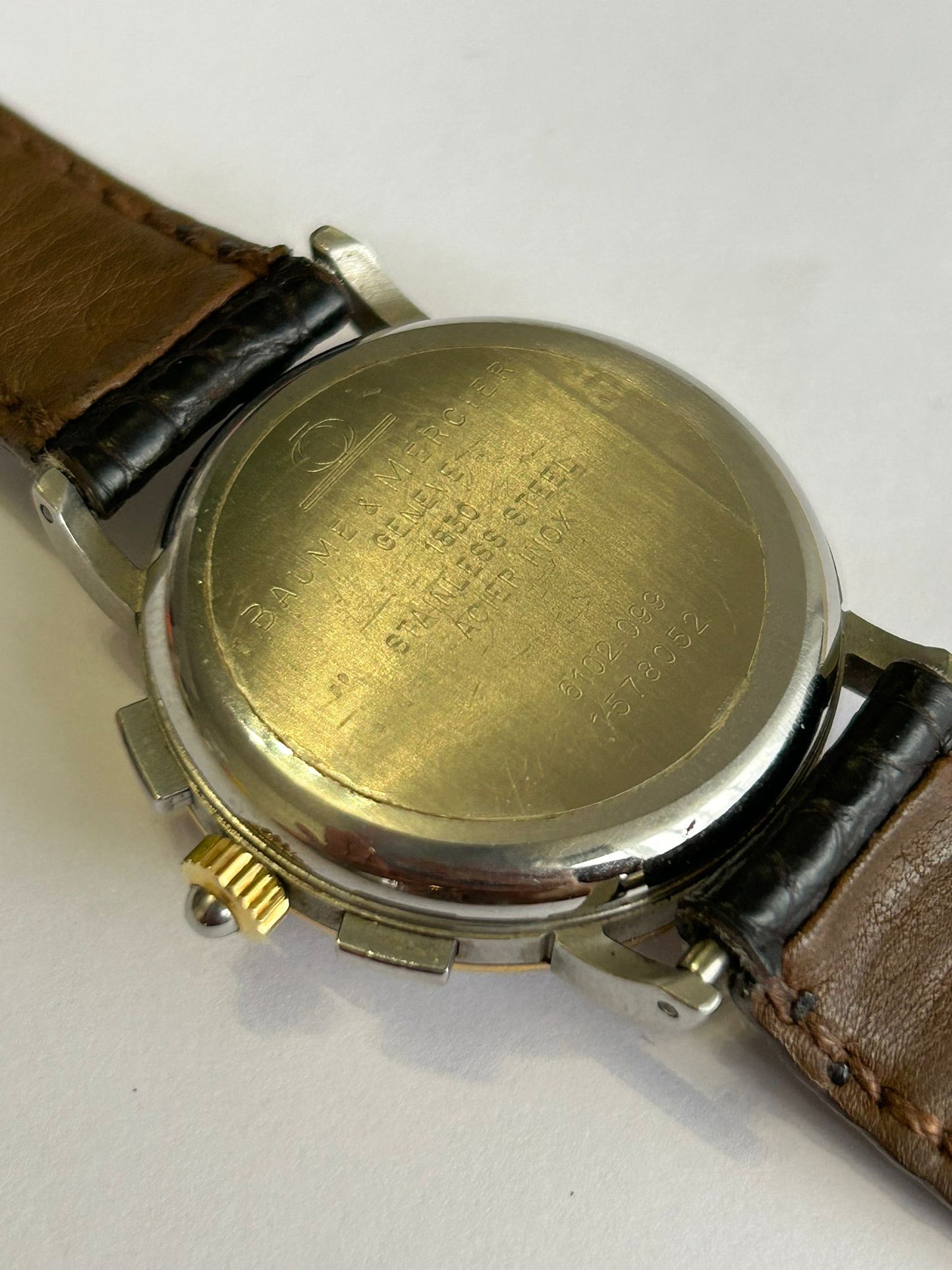 Baumé e mercier steel and gold