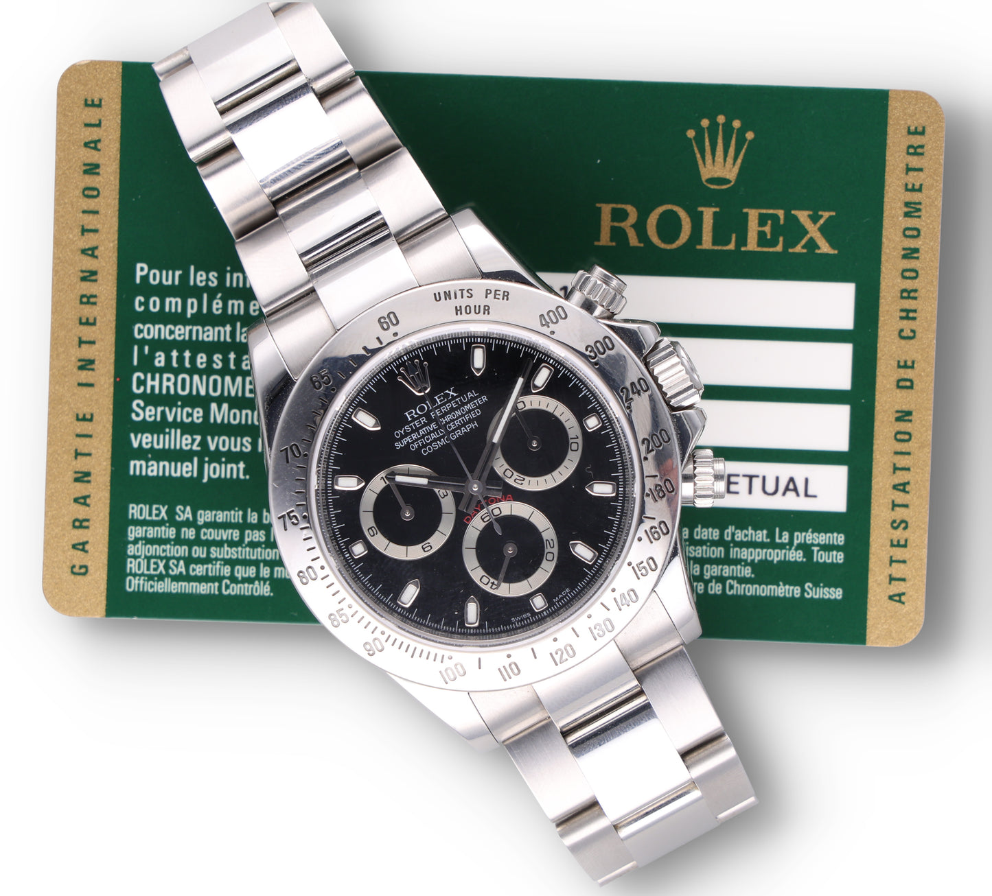 Rolex Daytona 116520 card