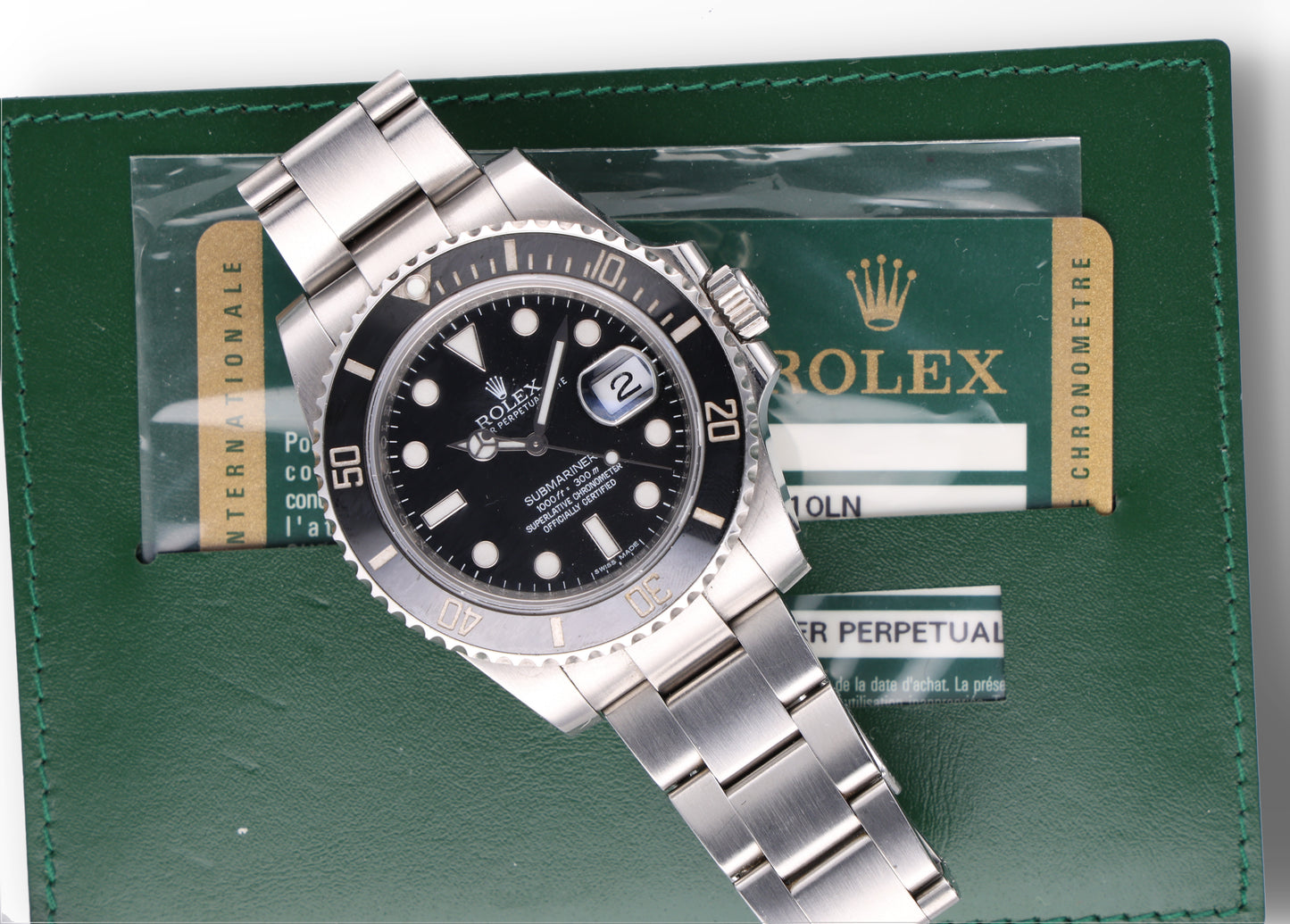 Rolex Submariner 116610LN Card 2011
