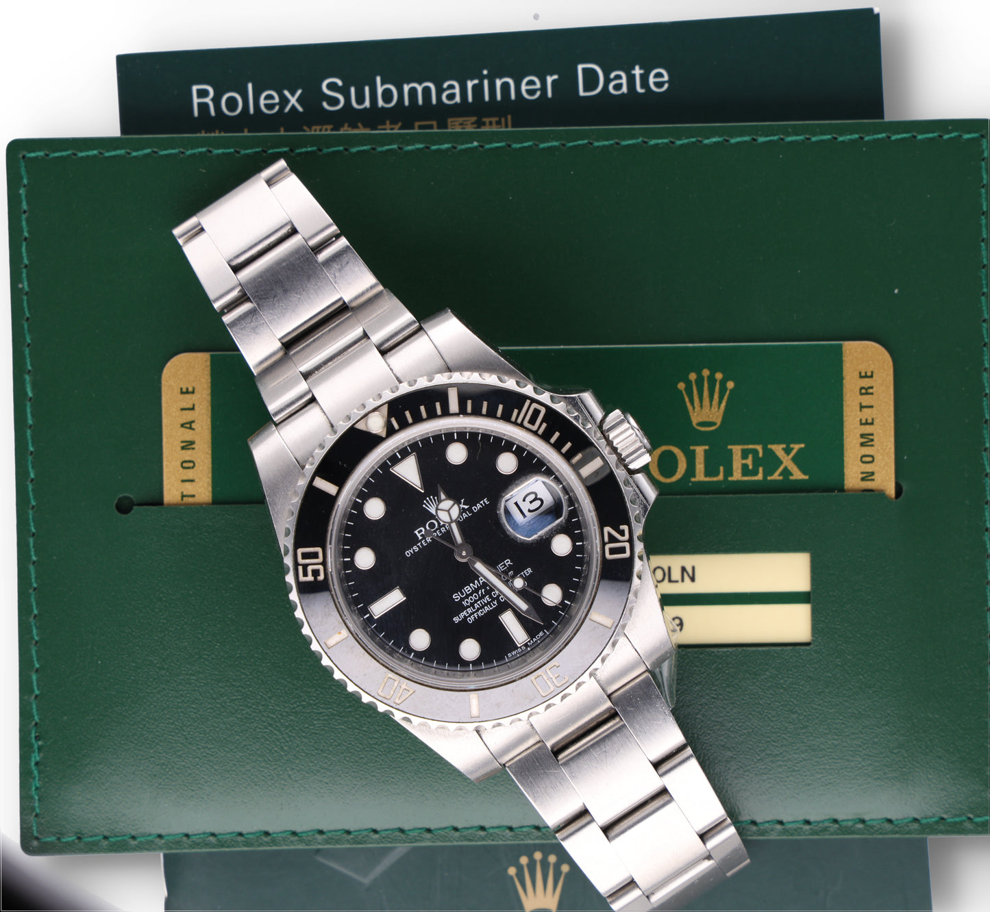 Rolex Submariner 116610LN Card