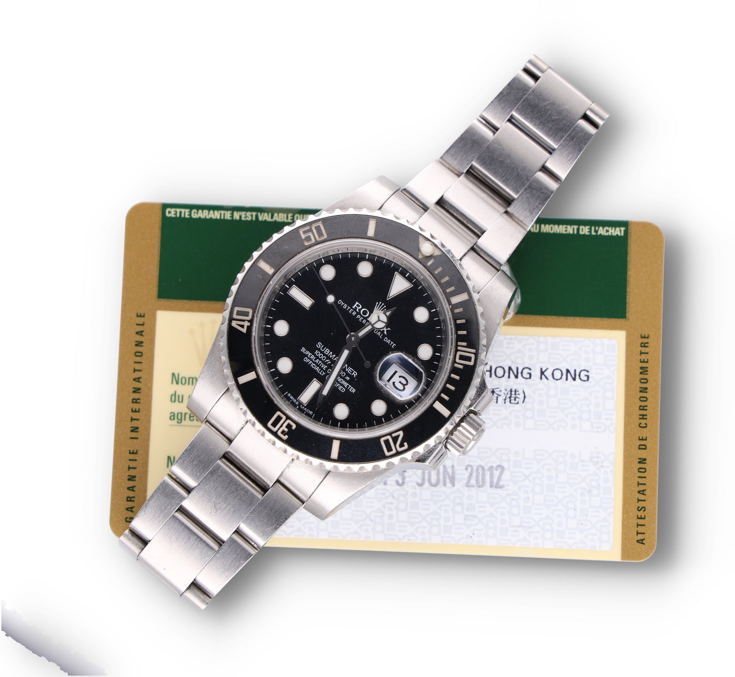 Rolex Submariner 116610LN Card