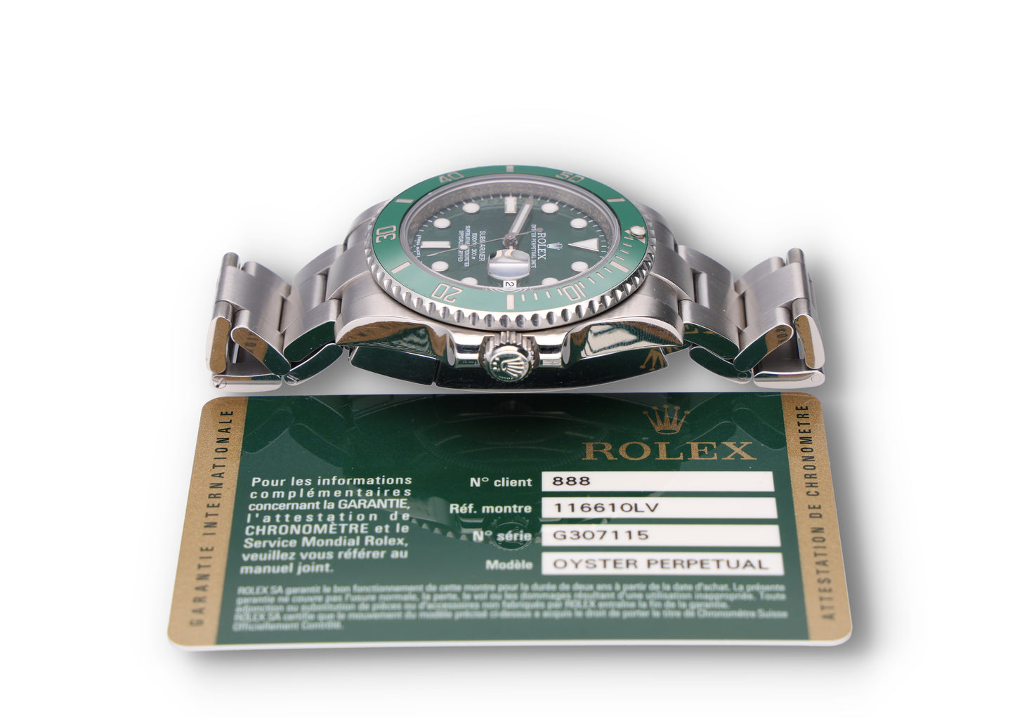 Rolex Submariner Hulk 116610LV G series