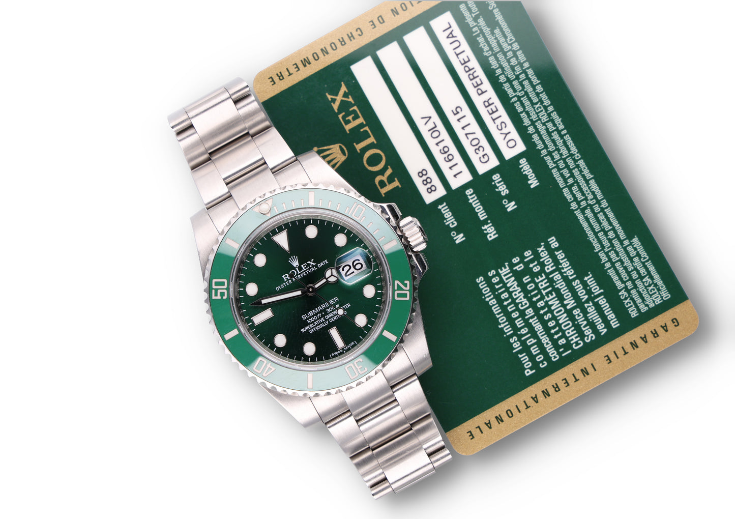 Rolex Submariner Hulk 116610LV G series