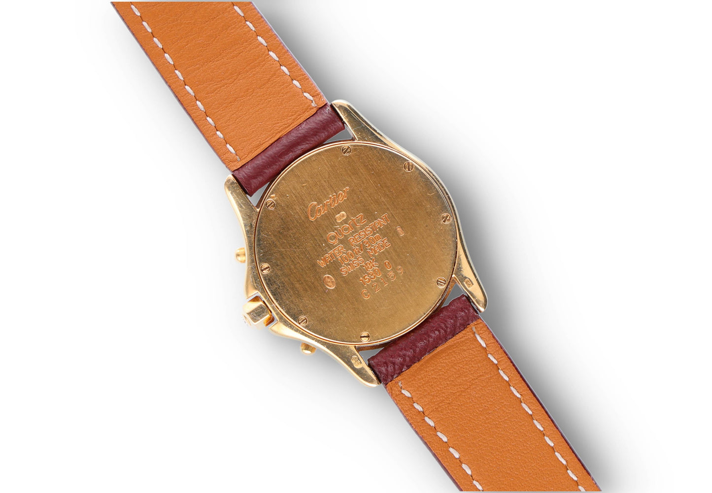 Cartier 1530 chrono calendar Factory Diamonds Gold