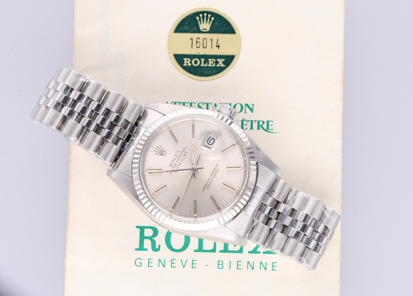 Rolex datejust 16014 grey