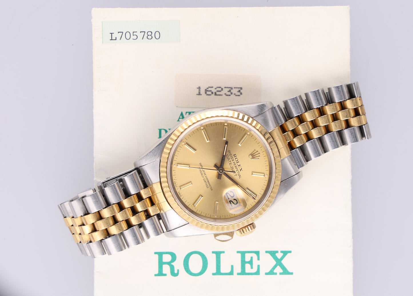 Rolex datejust 16233 L7