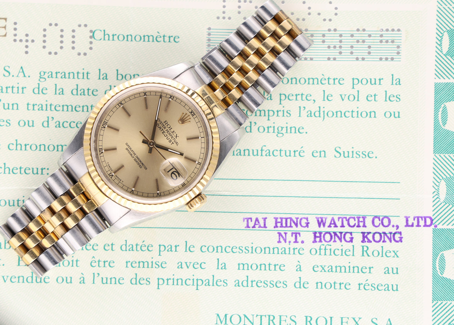 Rolex datejust 16233