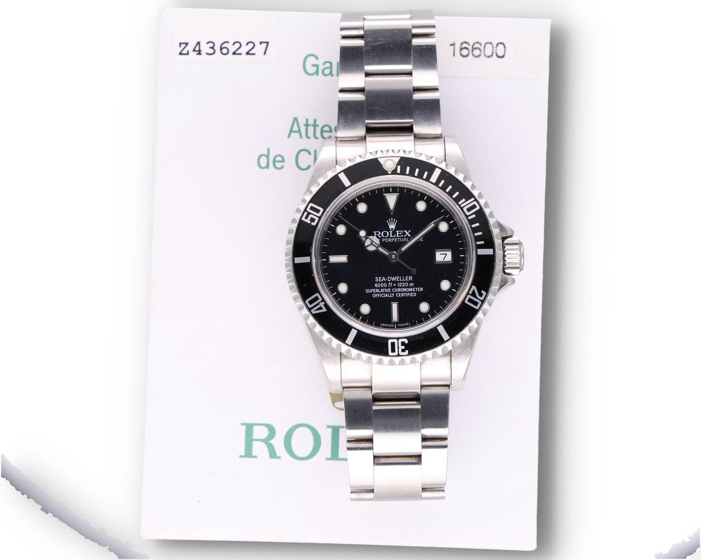 Rolex 16600 no holes paper full set Z series