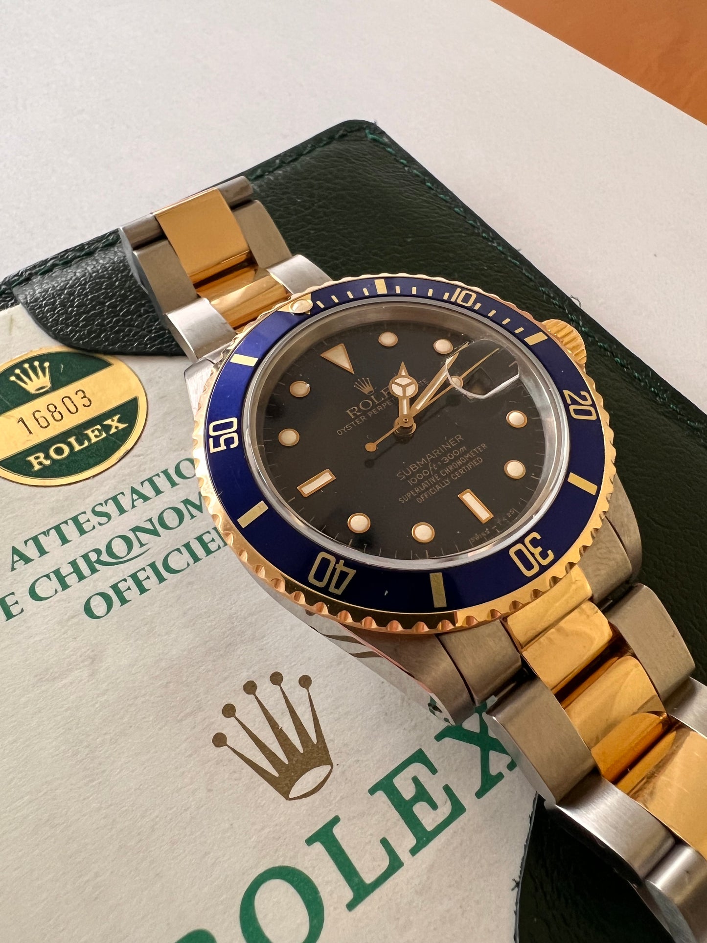 Rolex submariner 16803 rare full set perfect condition