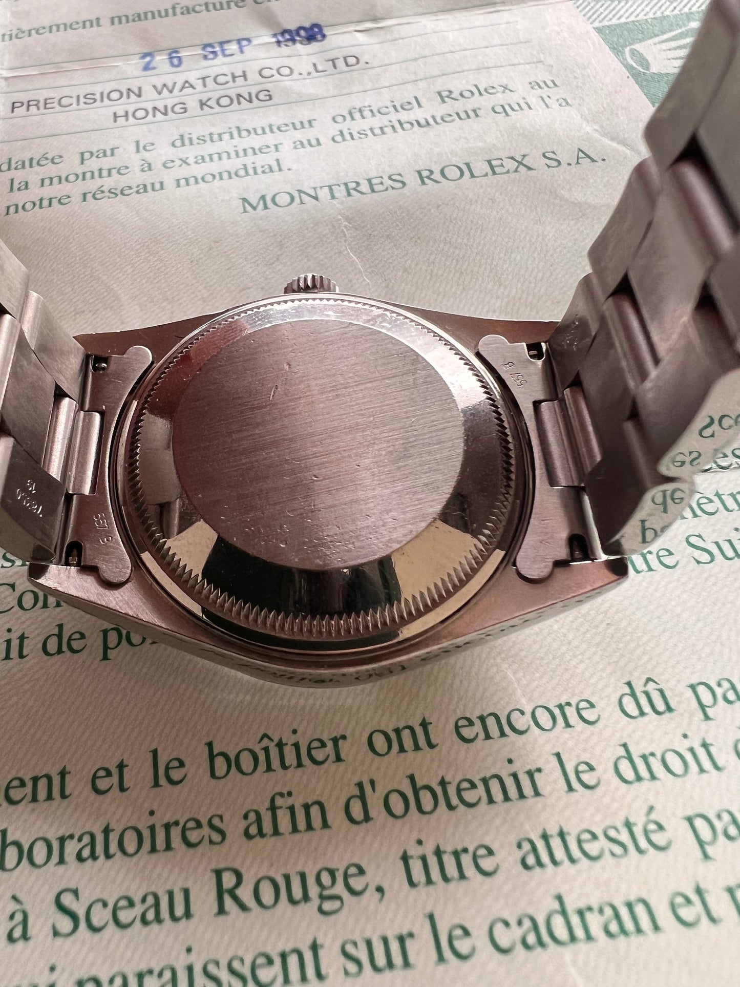 Rolex date 15200 blu dial