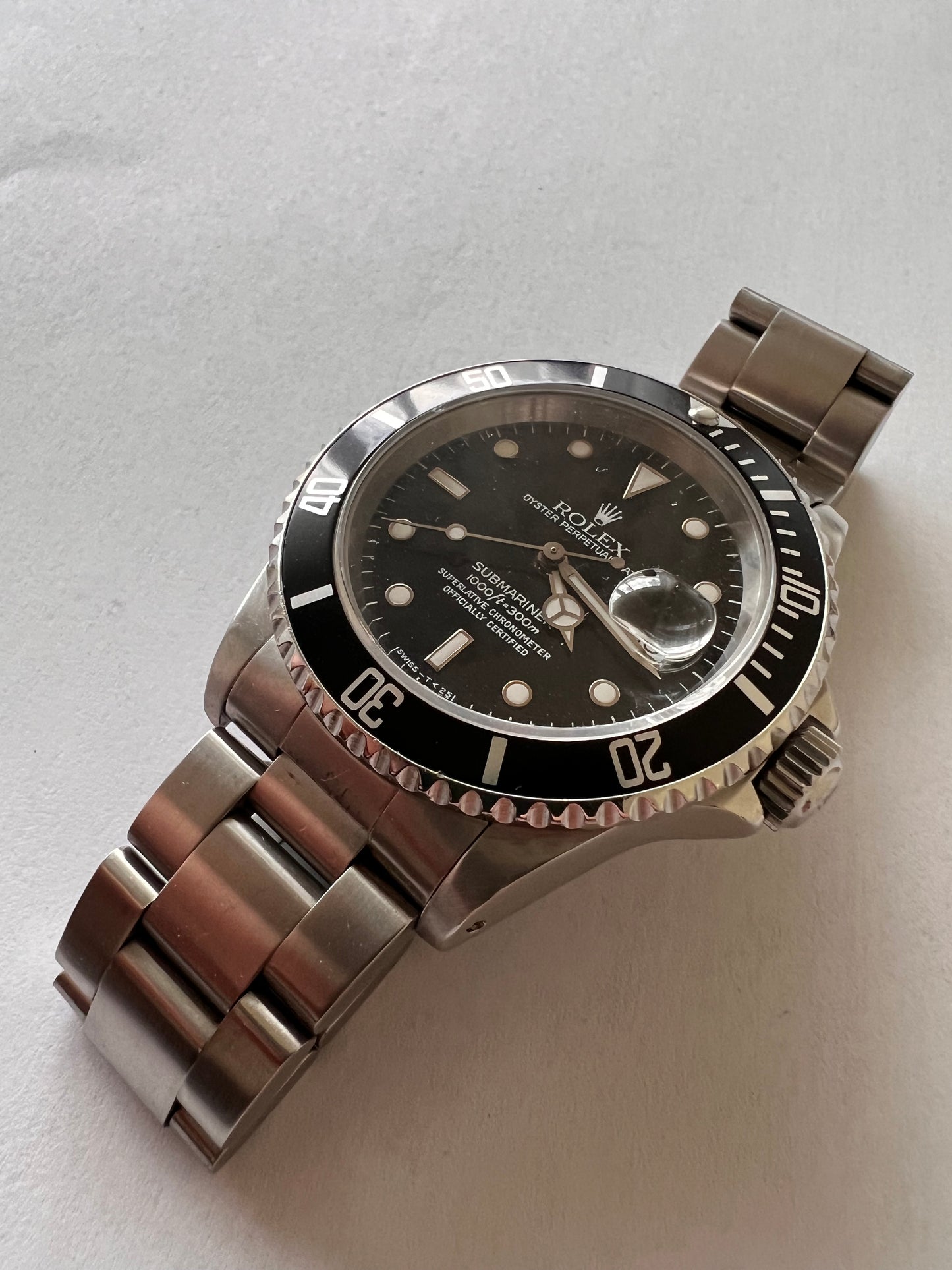 Rolex submariner 16610 tritium dial