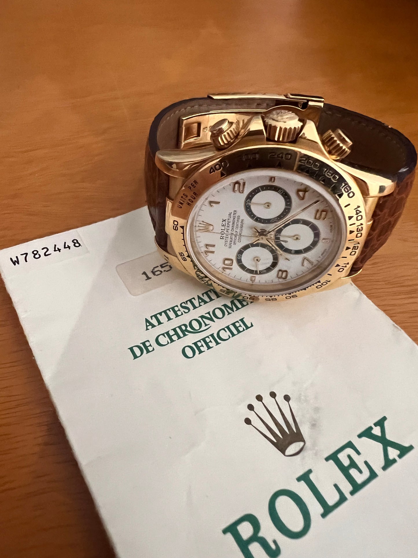 Rolex daytona 16518 paper