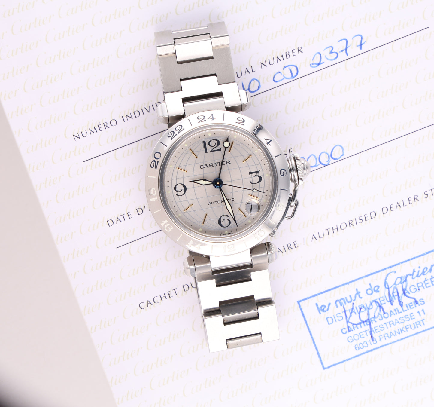 Cartier Pasha paper 2377 GMT.