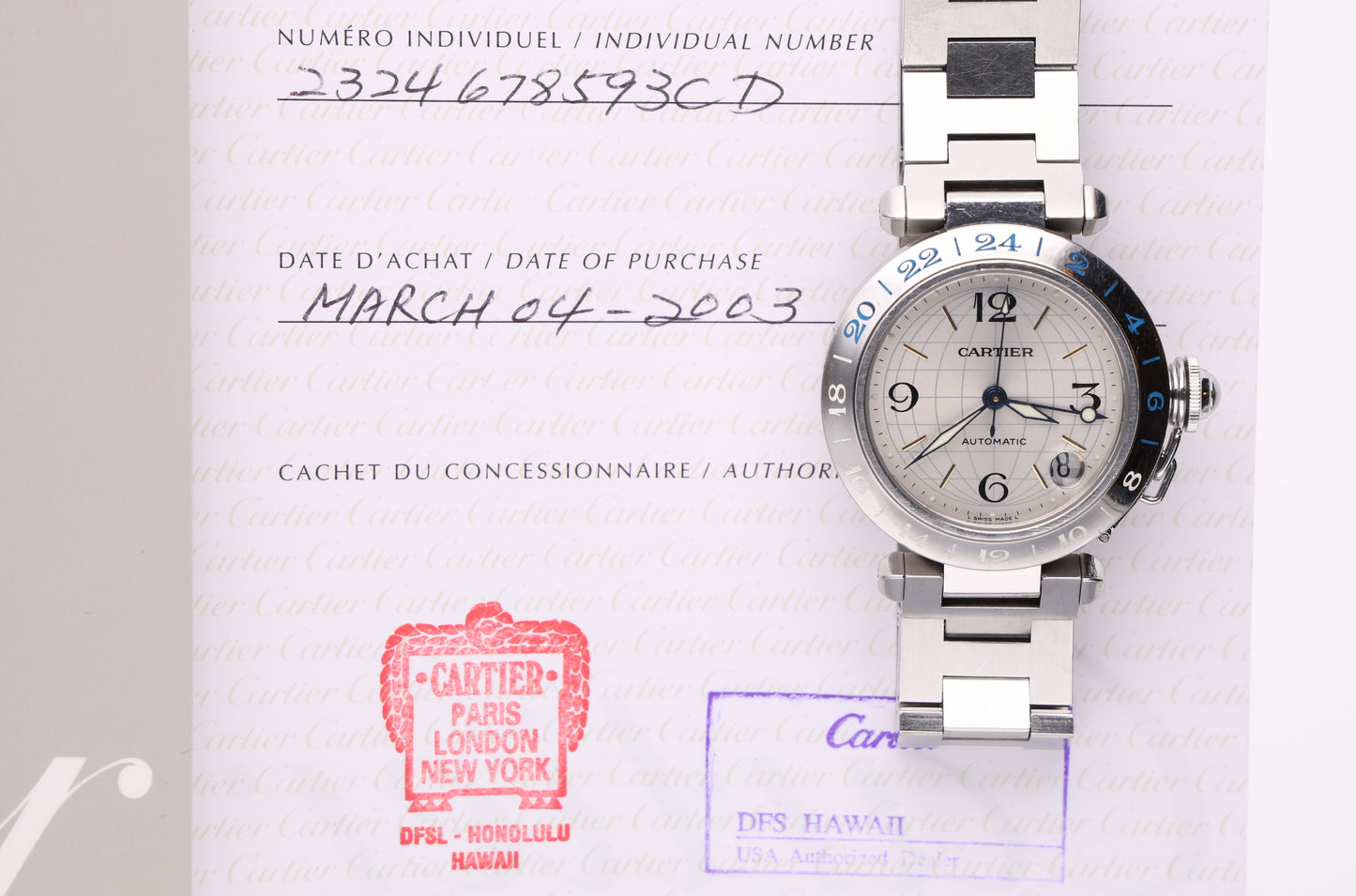 Cartier Pasha 35 mm 2377