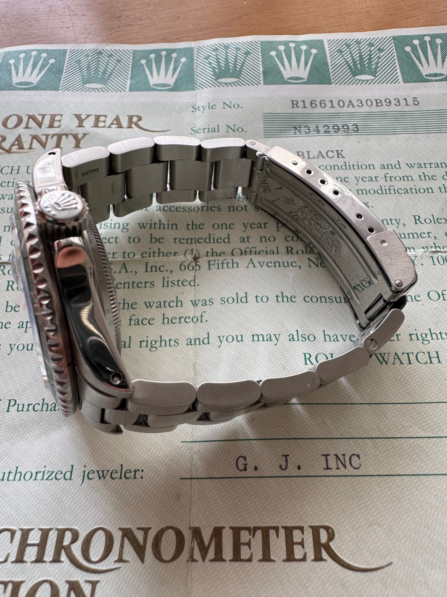 Rolex Submariner 16610 seriale N