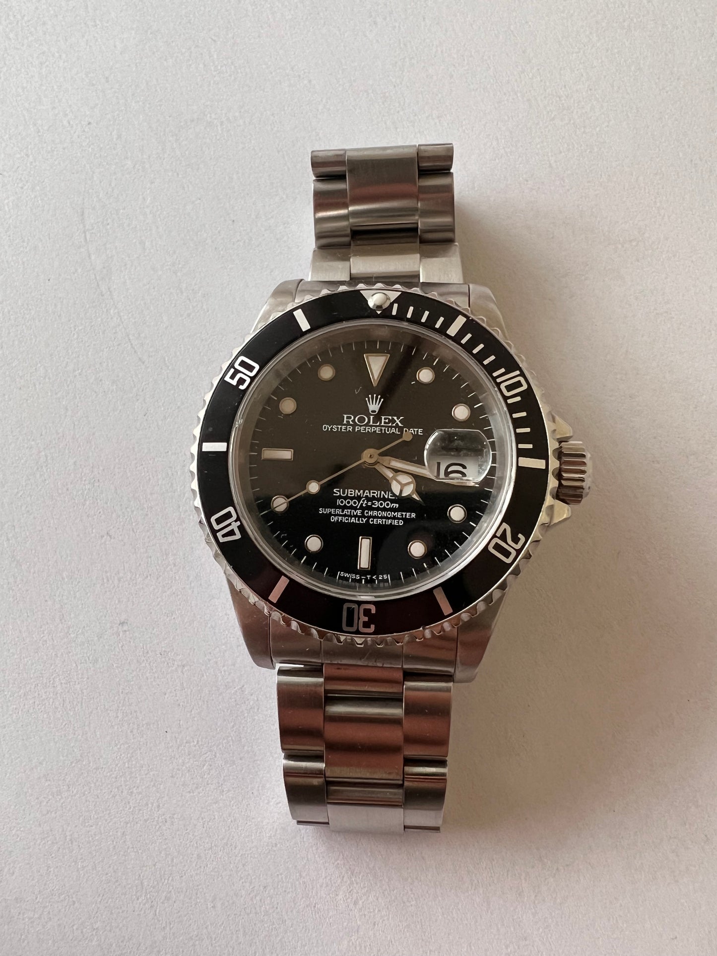 Rolex submariner 16610 tritium dial