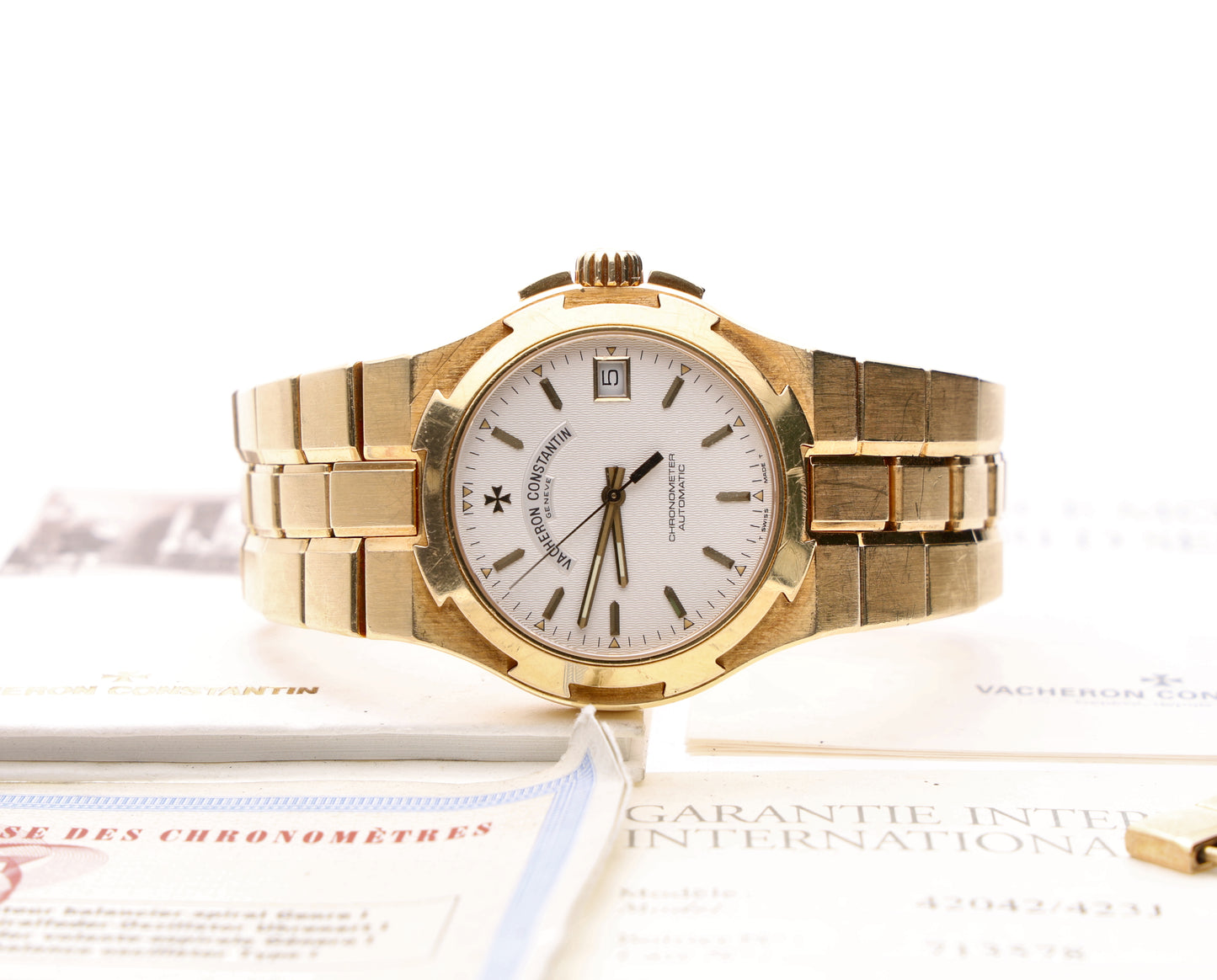 Vacheron constantin overseas 42042 gold full set unpolish