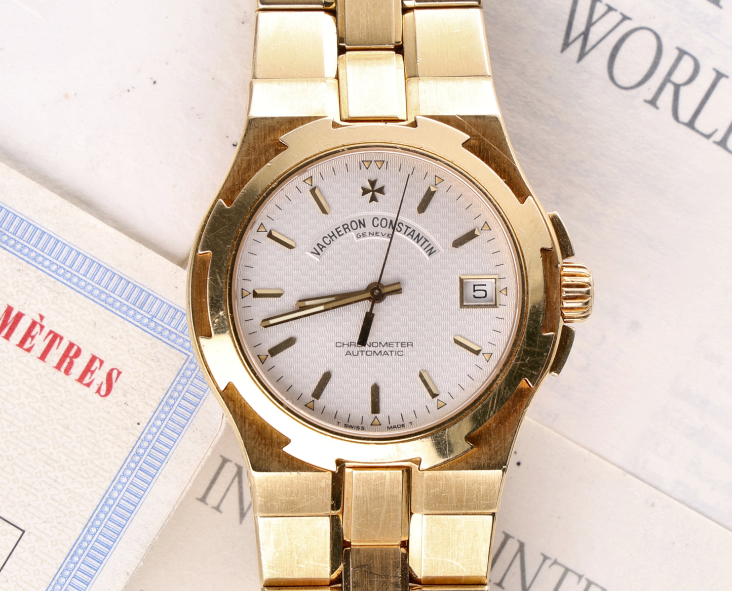Vacheron constantin overseas 42042 gold full set unpolish