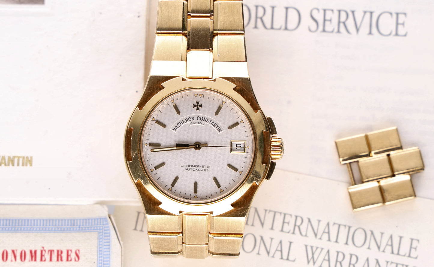 Vacheron constantin overseas 42042 gold full set unpolish
