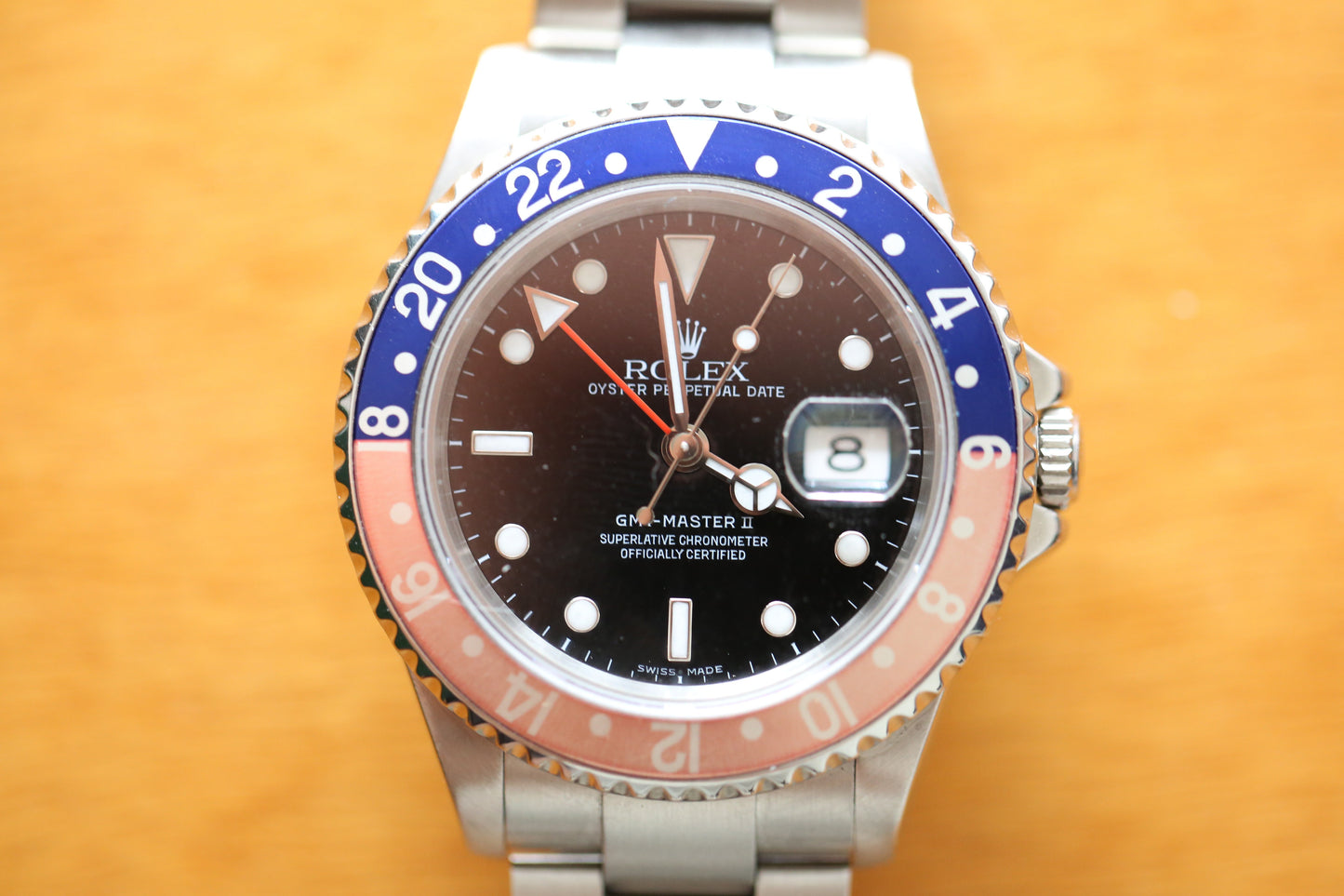 Rolex gmt master 16710 z series no holes