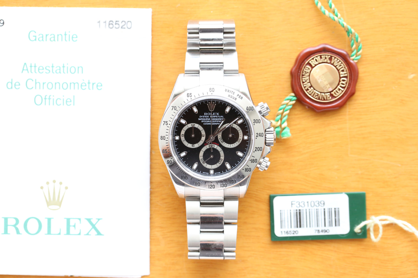 Rolex Daytona 116520 f SERIER