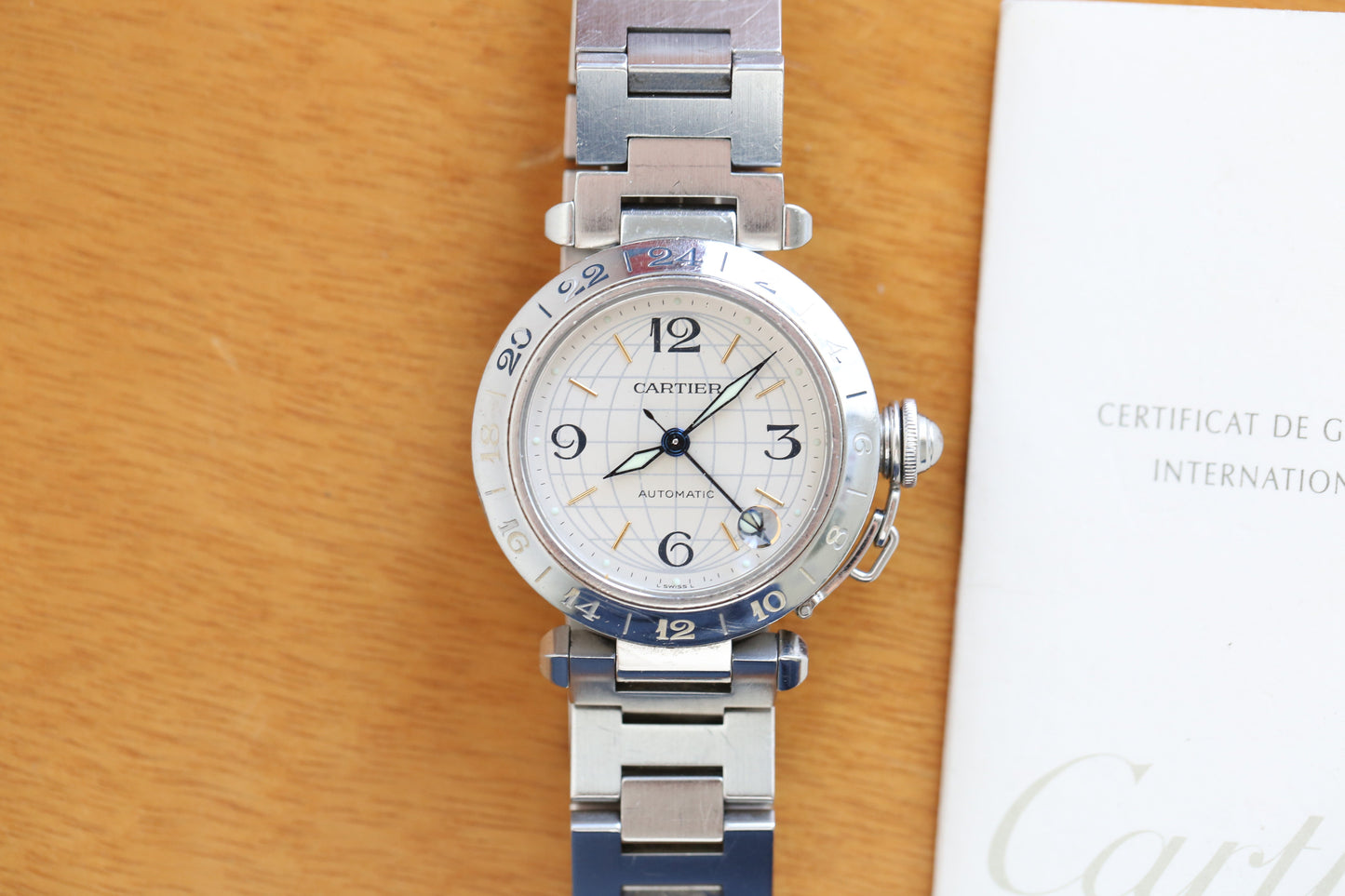 Cartier Pasha paper 2377 GMT