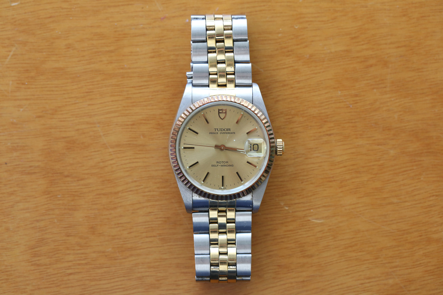 TUDOR Prince 74033 CHAMPAGNE NEVER POLISH