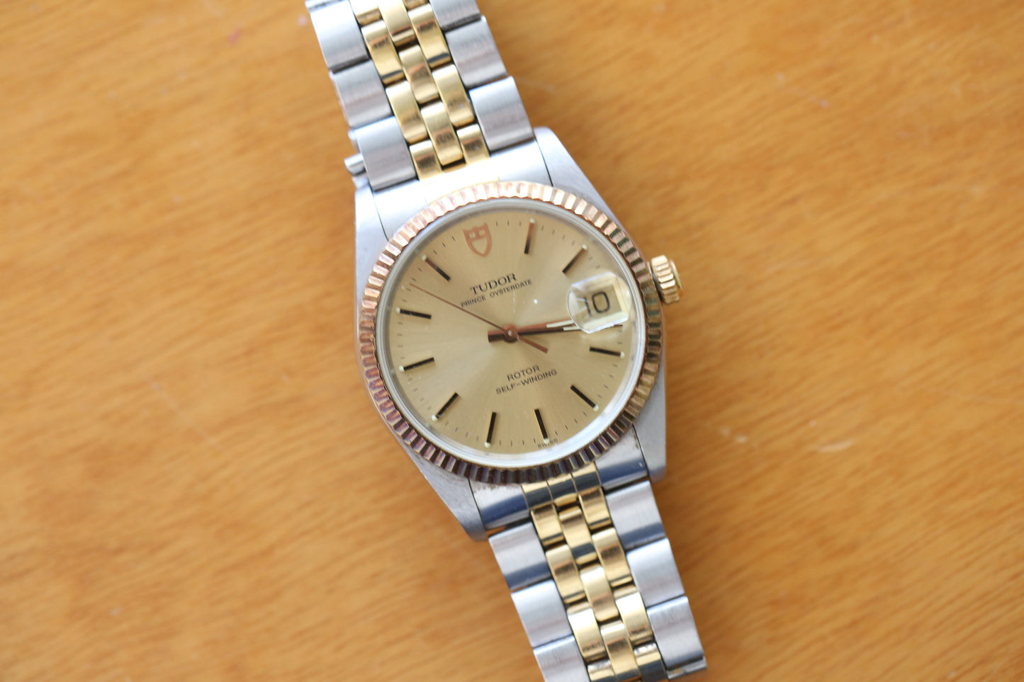 TUDOR Prince 74033 CHAMPAGNE NEVER POLISH