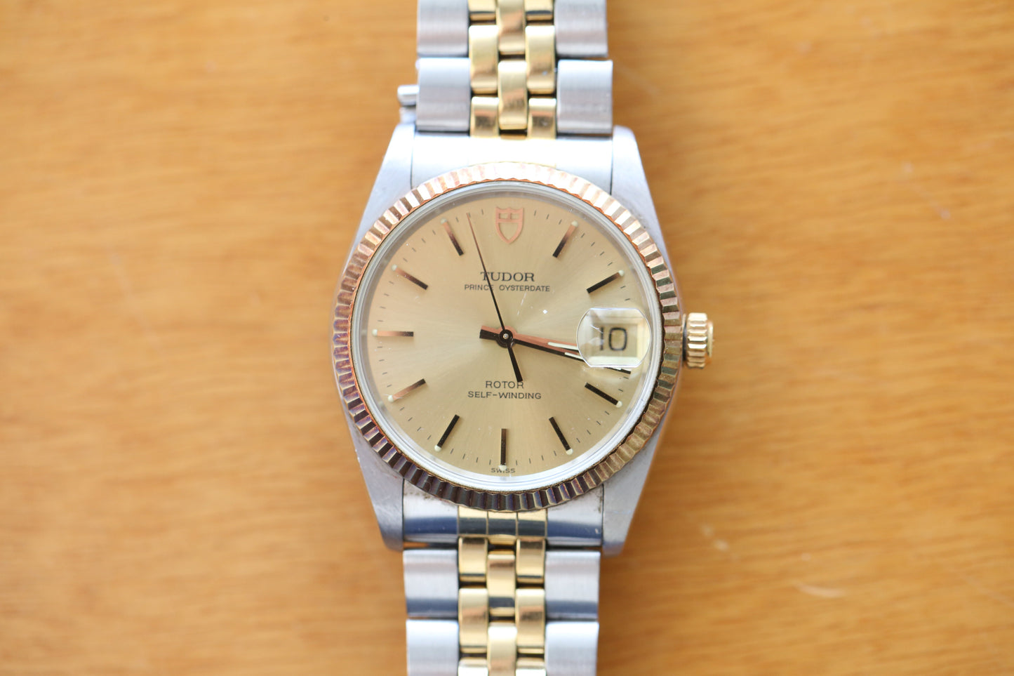 TUDOR Prince 74033 CHAMPAGNE NEVER POLISH