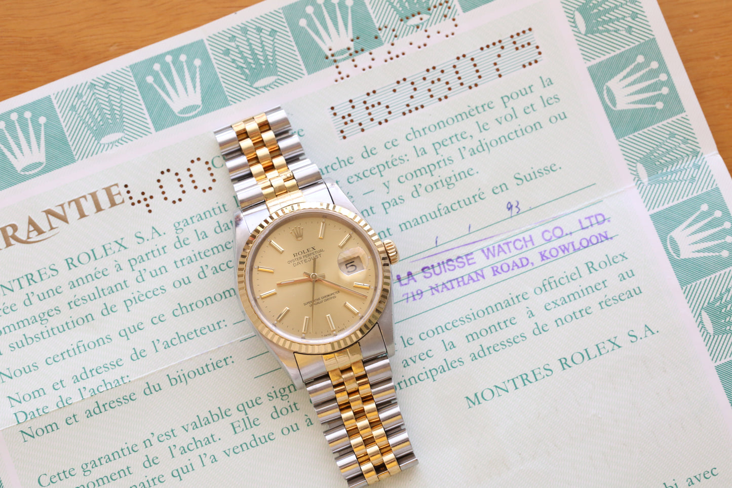 Rolex datejust 16233