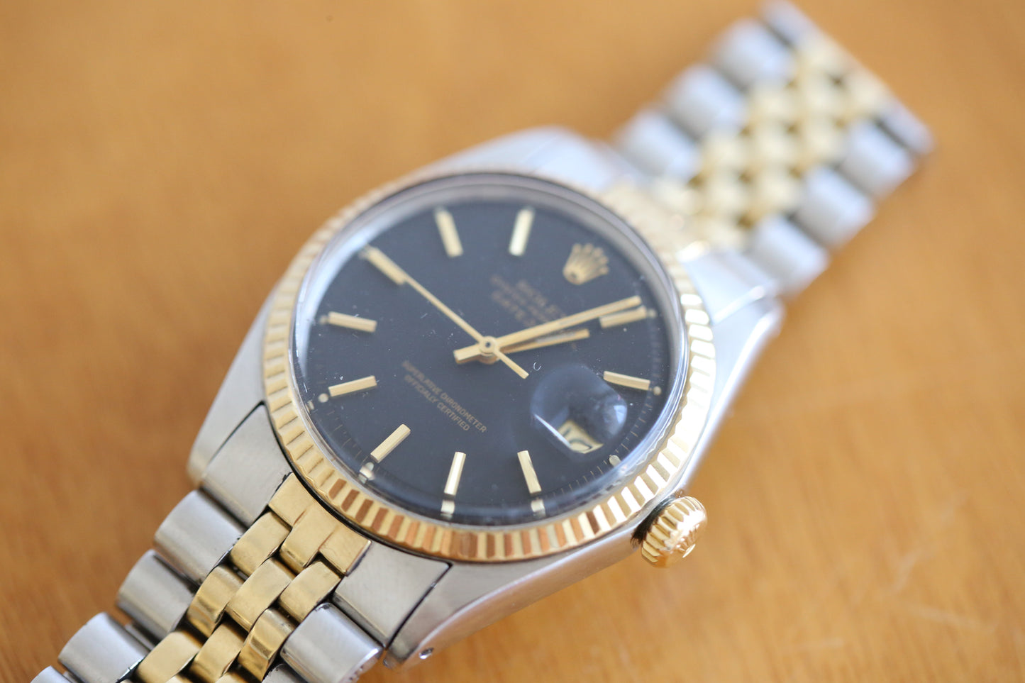 Rolex Datejust 1601 rare black matt dial