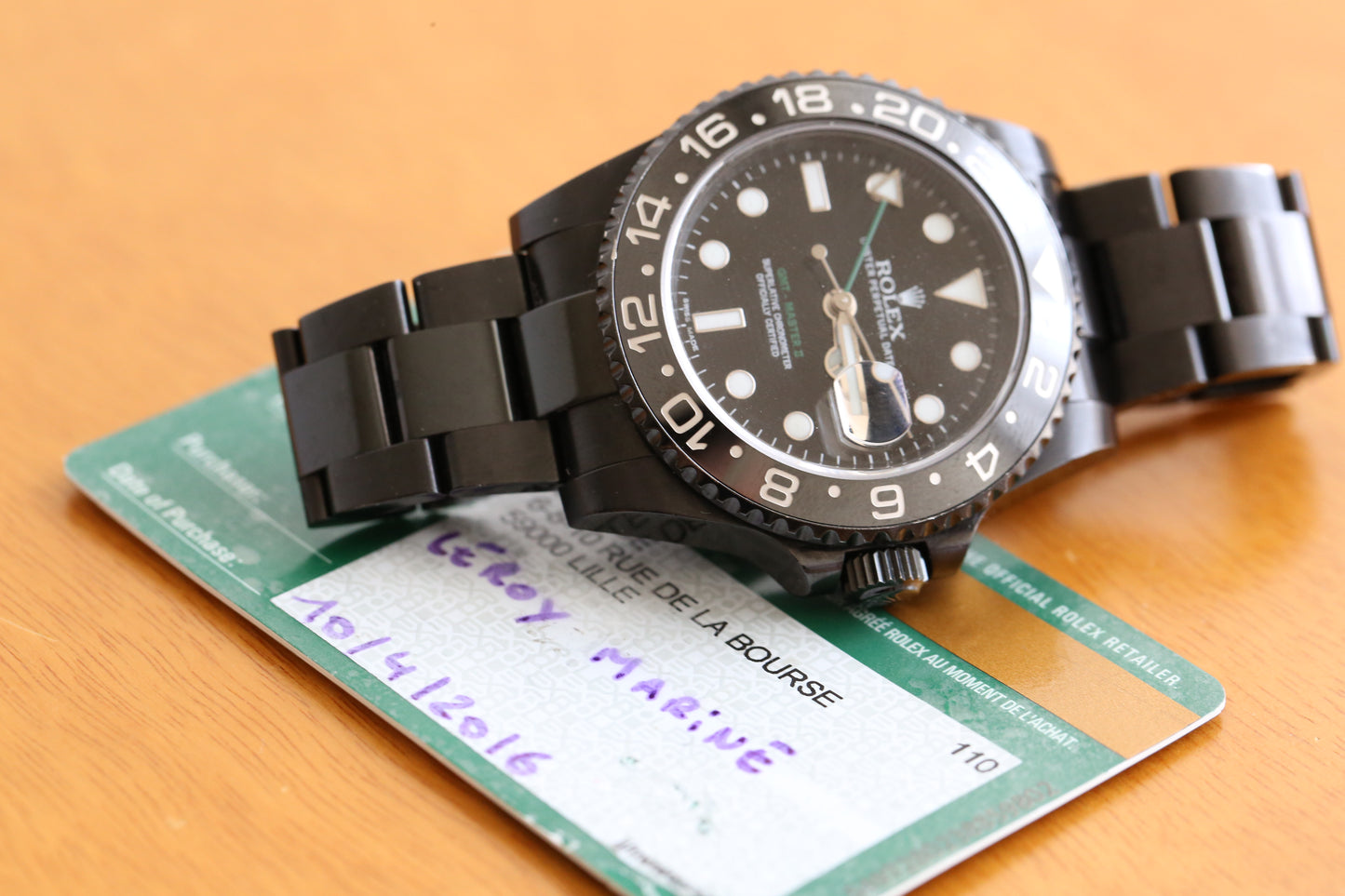Rolex Gmt master II 116710LN BKACK PVD