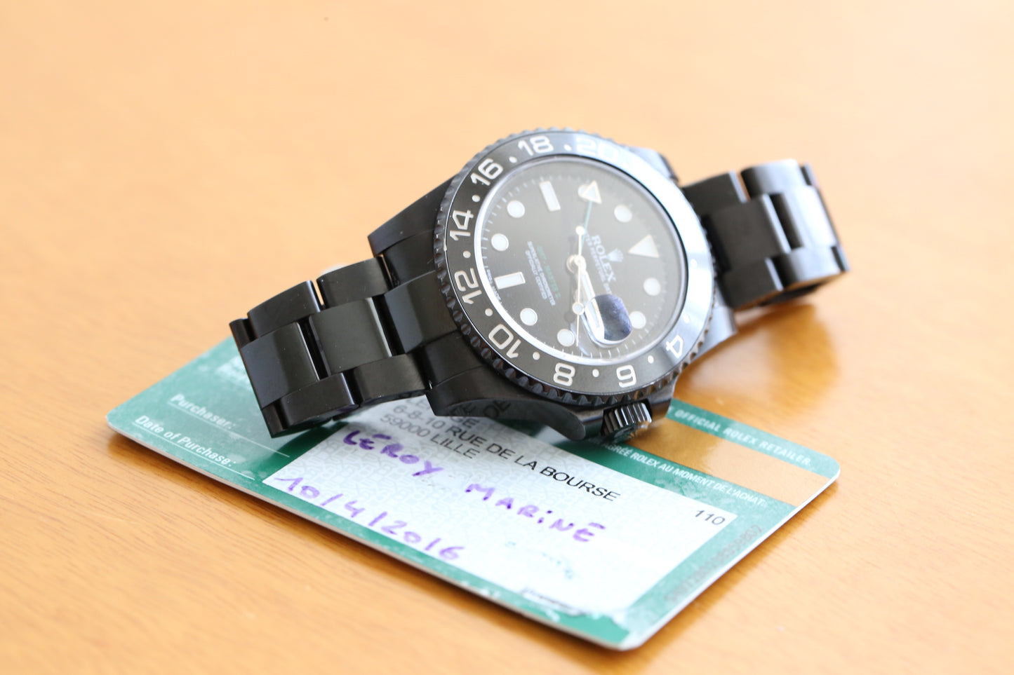 Rolex Gmt master II 116710LN BKACK PVD