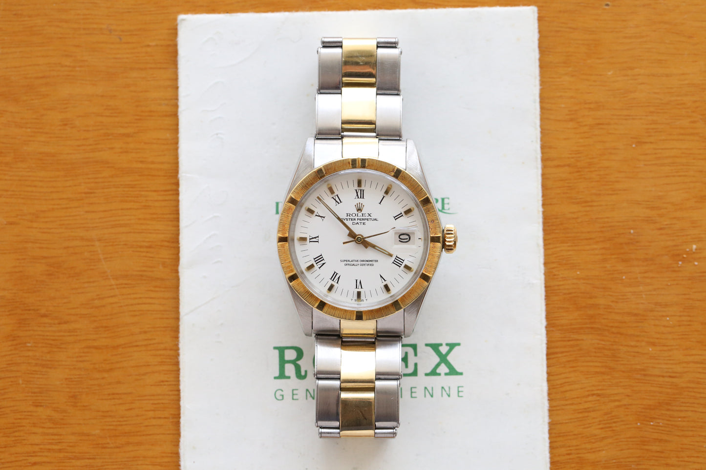 Rolex Date 15053 rivet bracelet