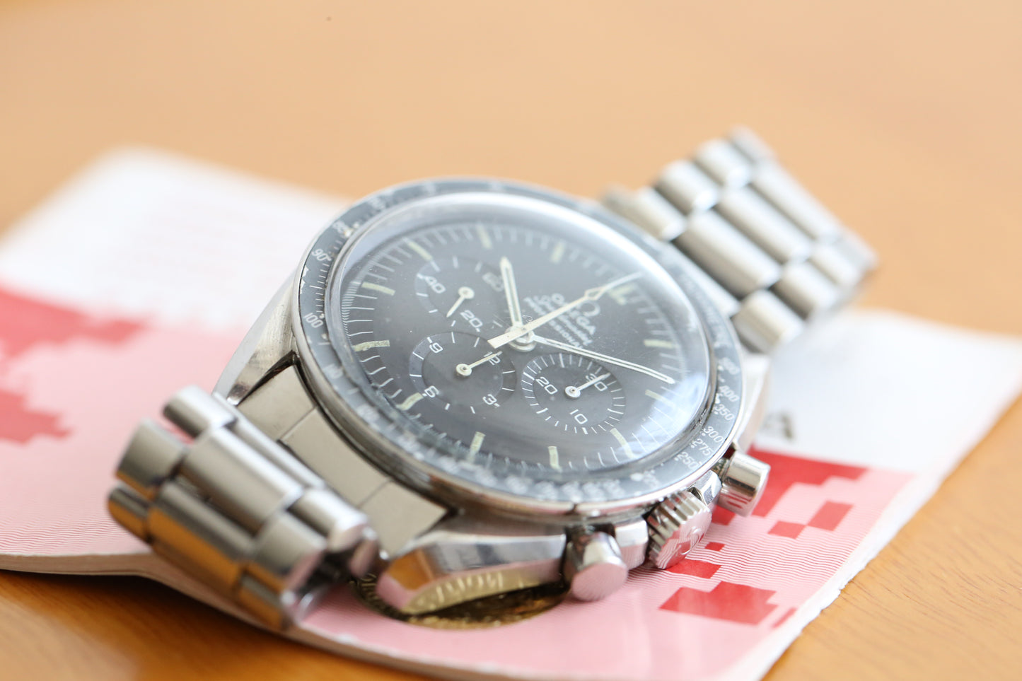 Omega Speedmaster 145.022 long S and R original paper