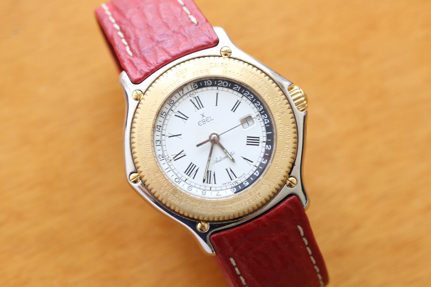 Ebel voyager 1124913 steel and gold