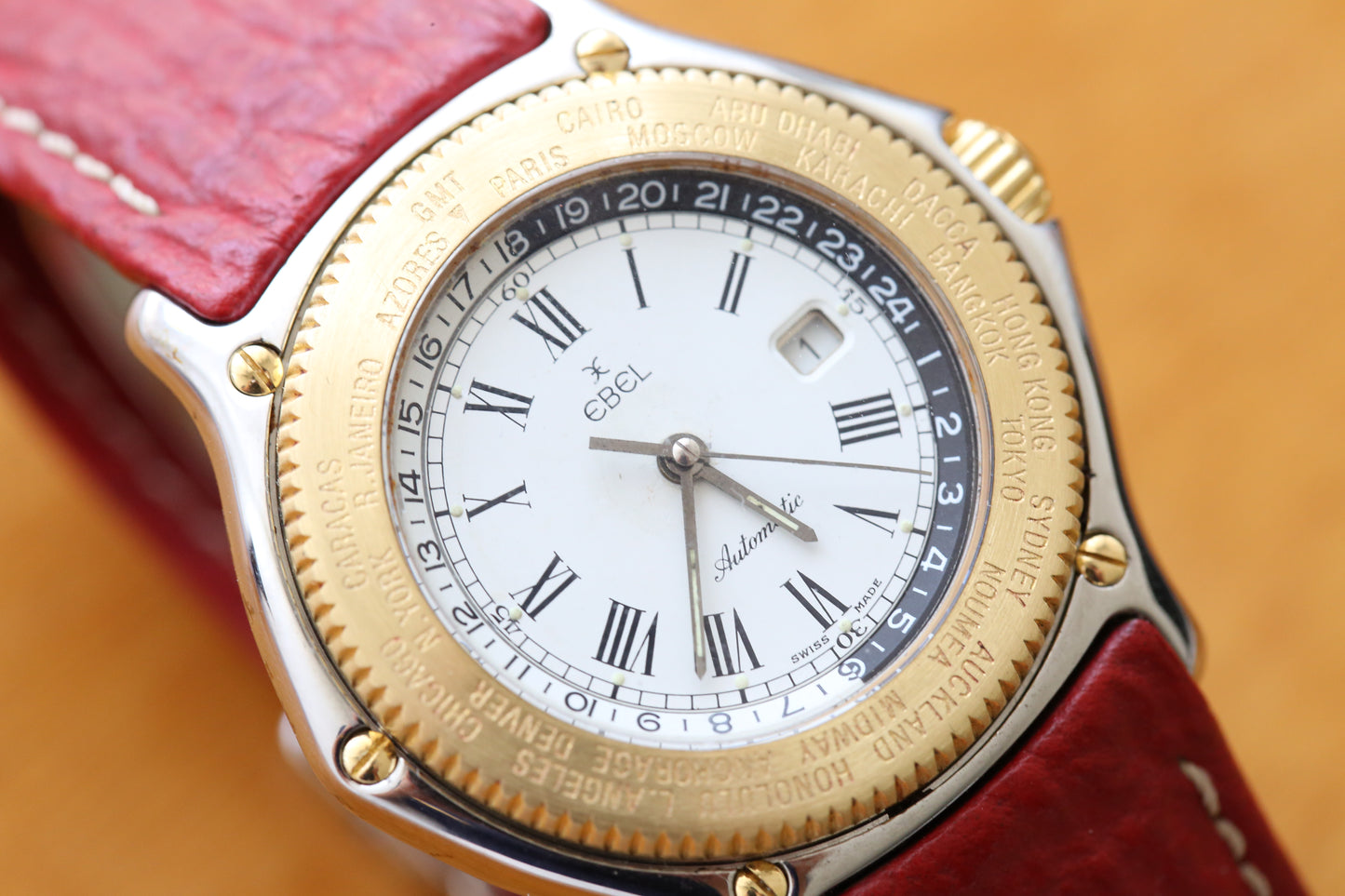 Ebel voyager 1124913 steel and gold