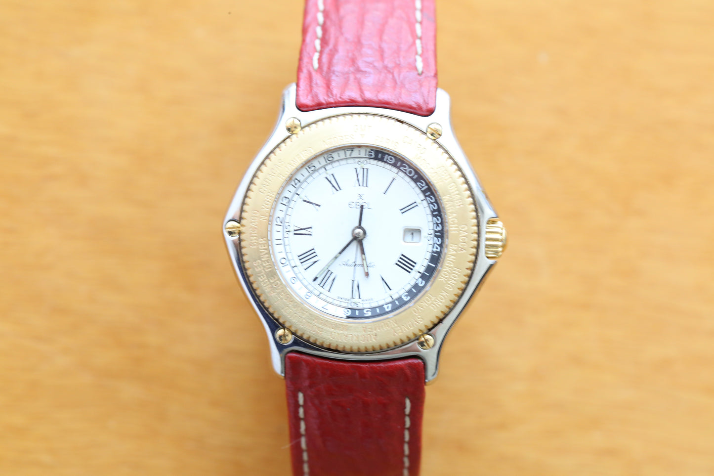 Ebel voyager 1124913 steel and gold