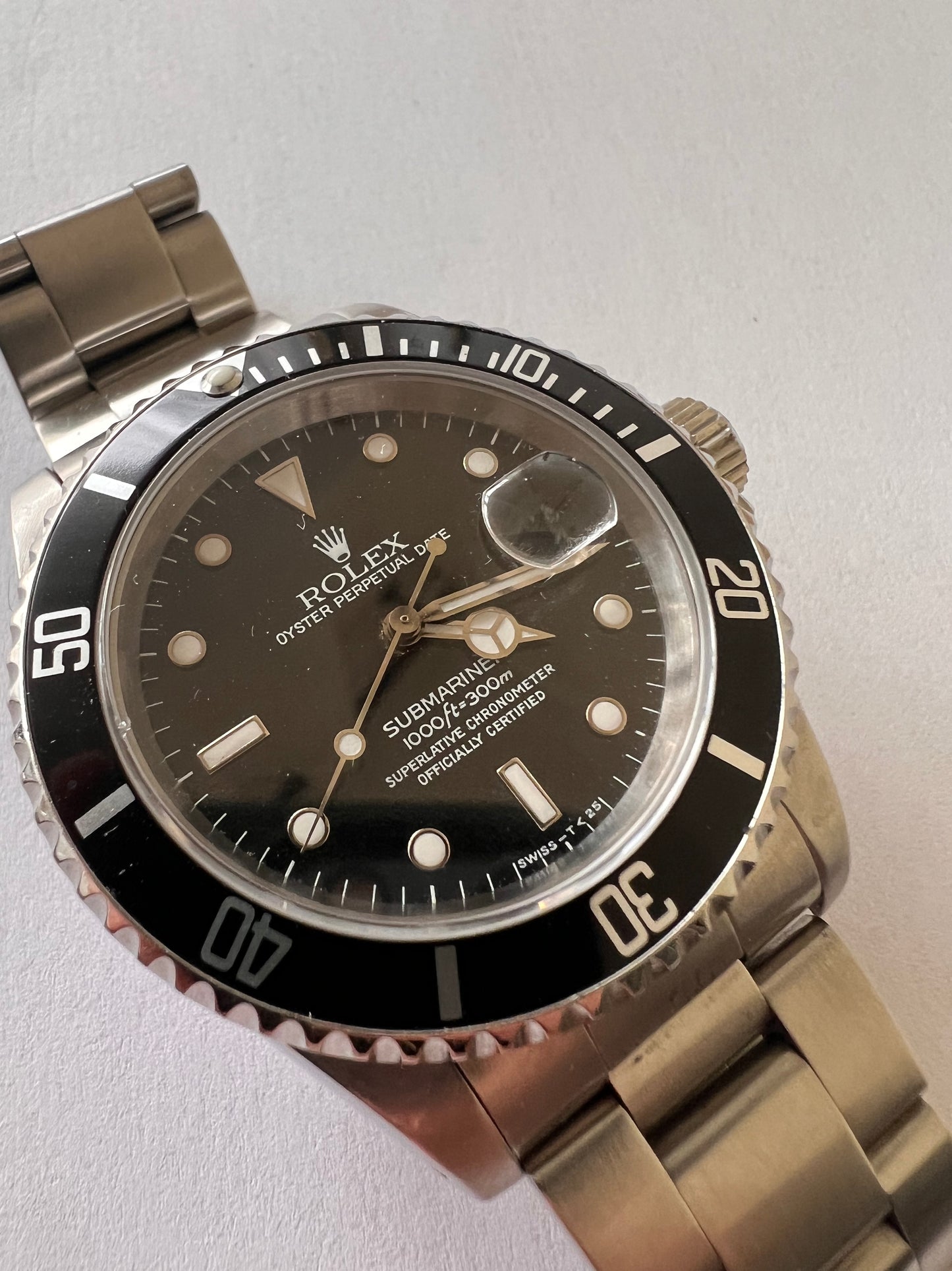 Rolex submariner 16610 tritium dial