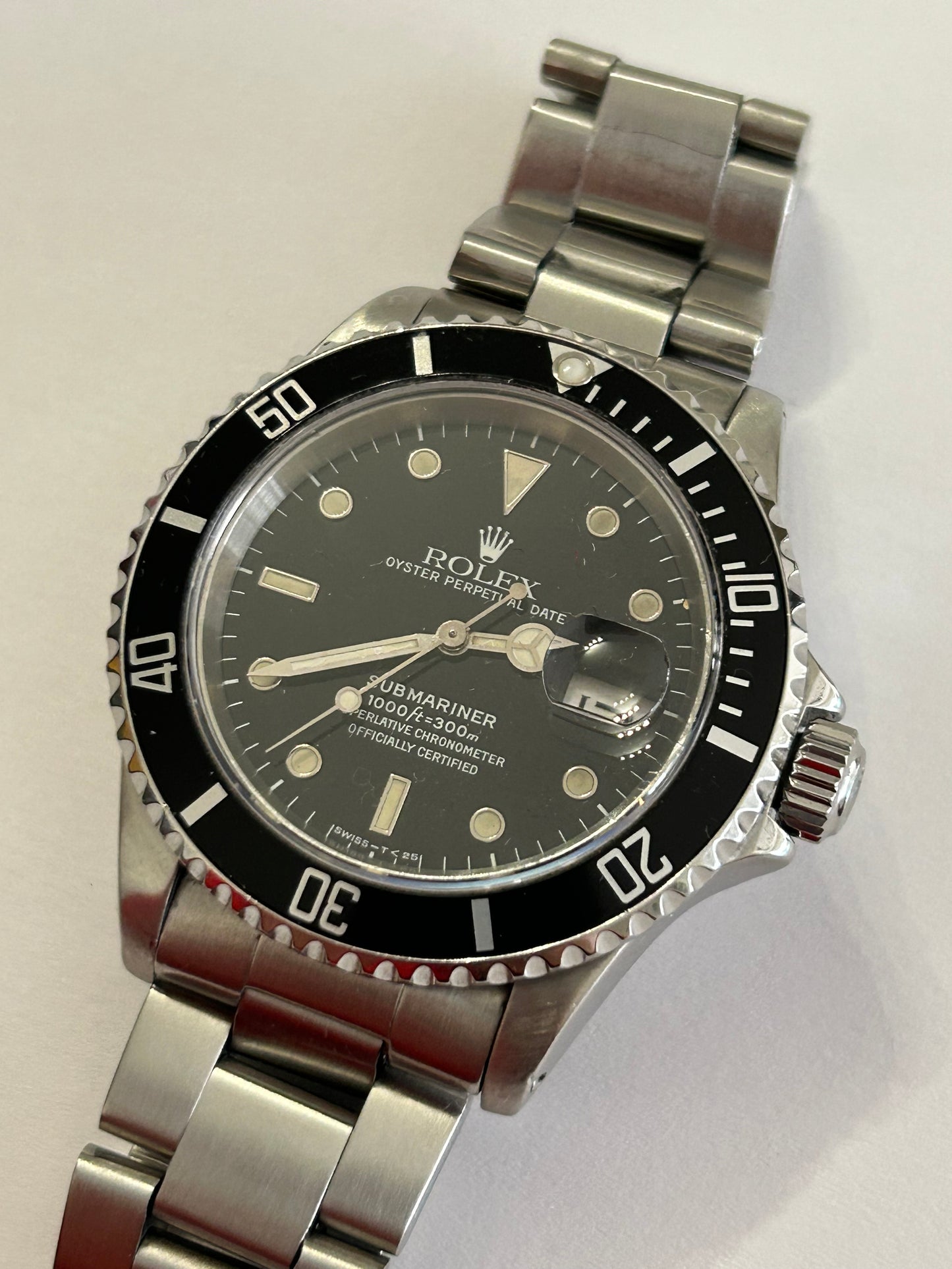 Rolex Submariner 16610 tritum dial