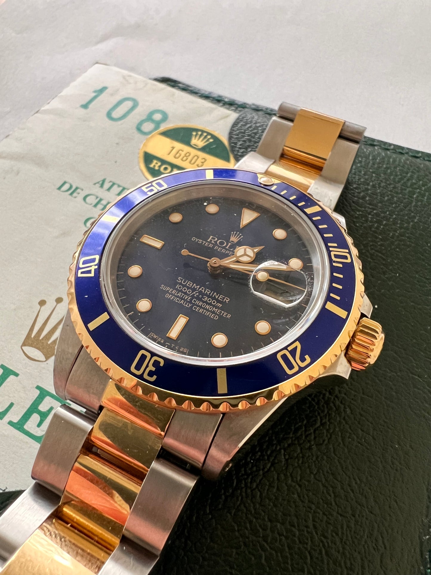 Rolex submariner 16803 rare full set perfect condition