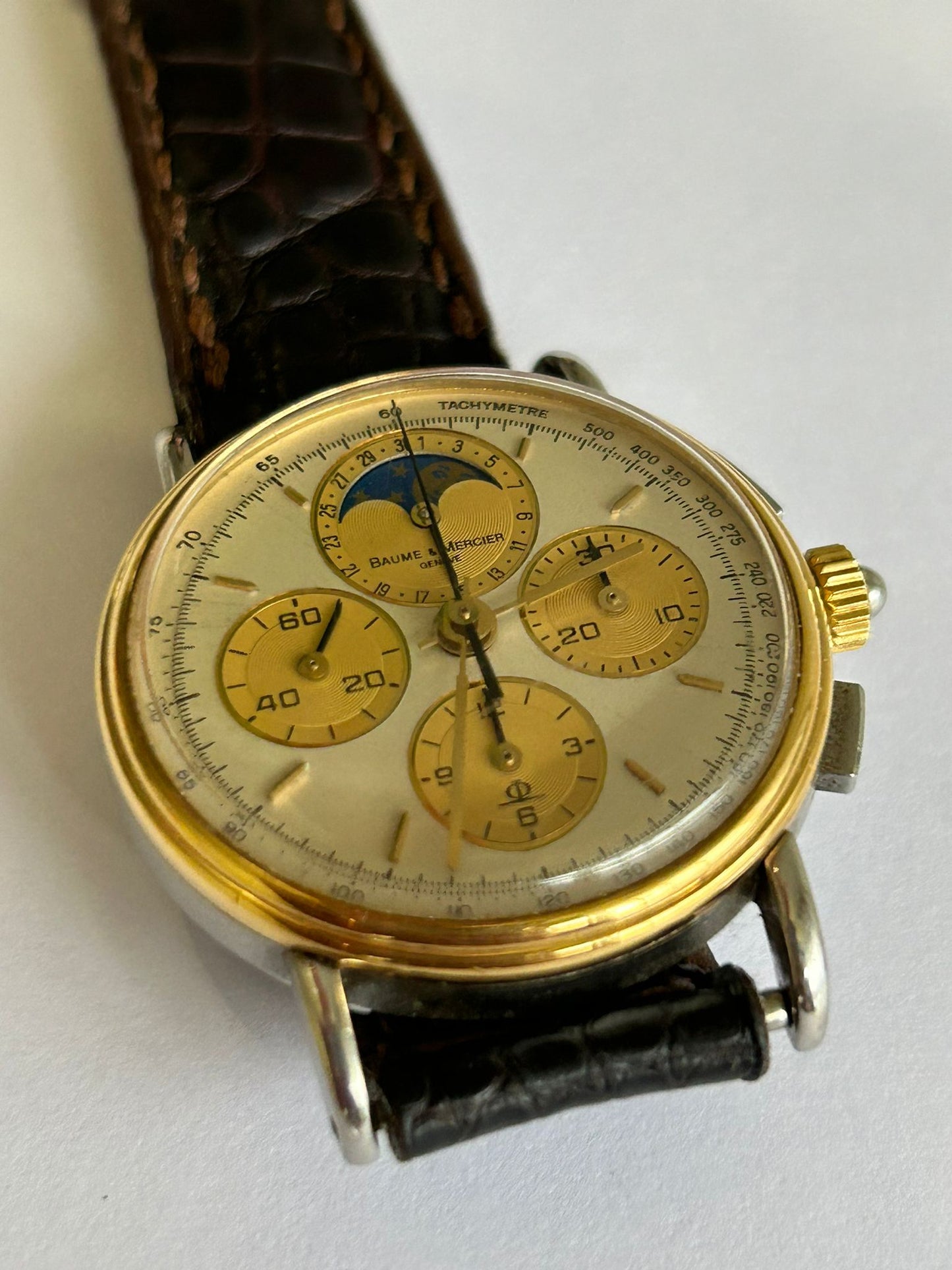 Baumé e mercier steel and gold