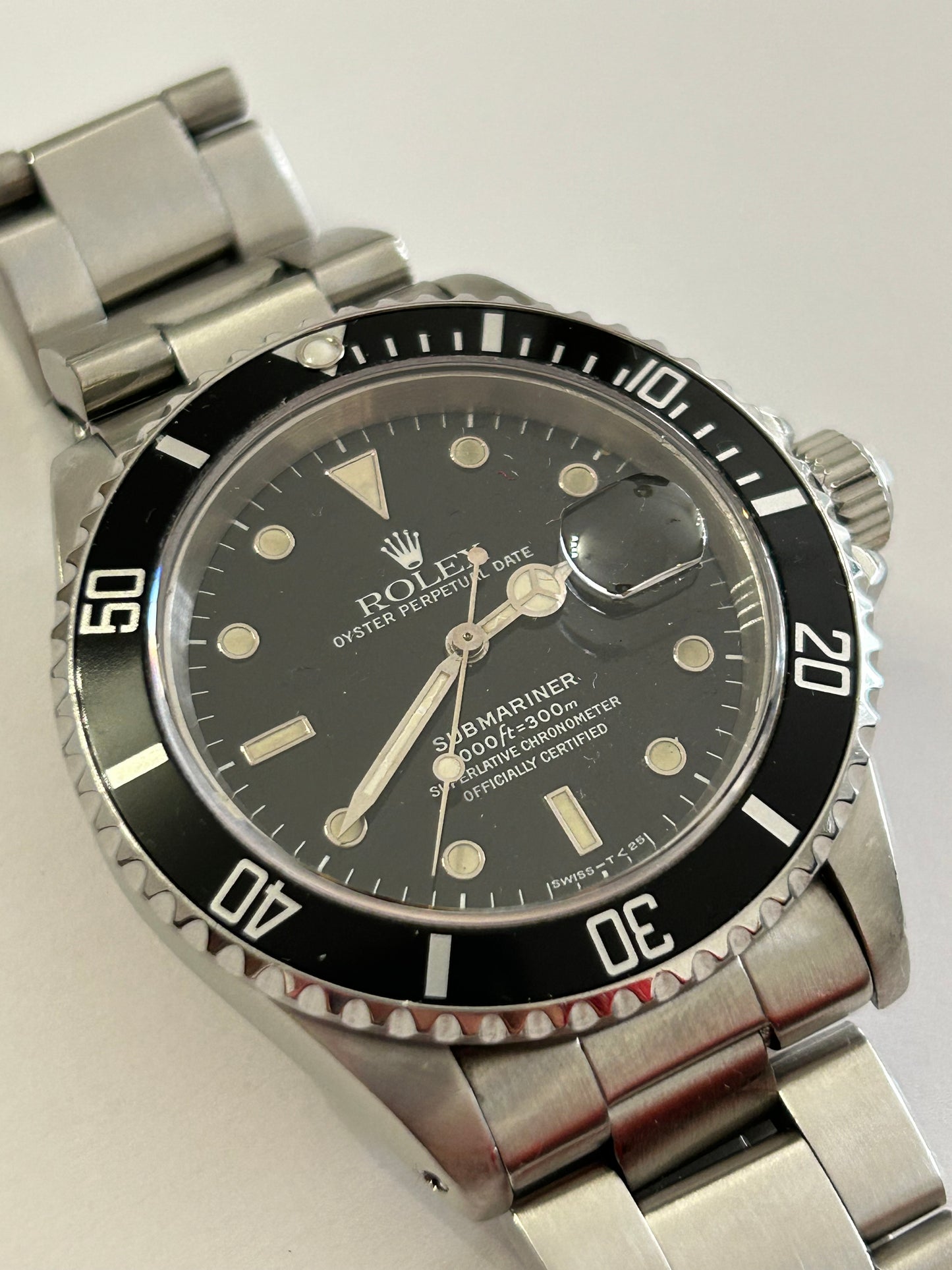 Rolex Submariner 16610 tritum dial