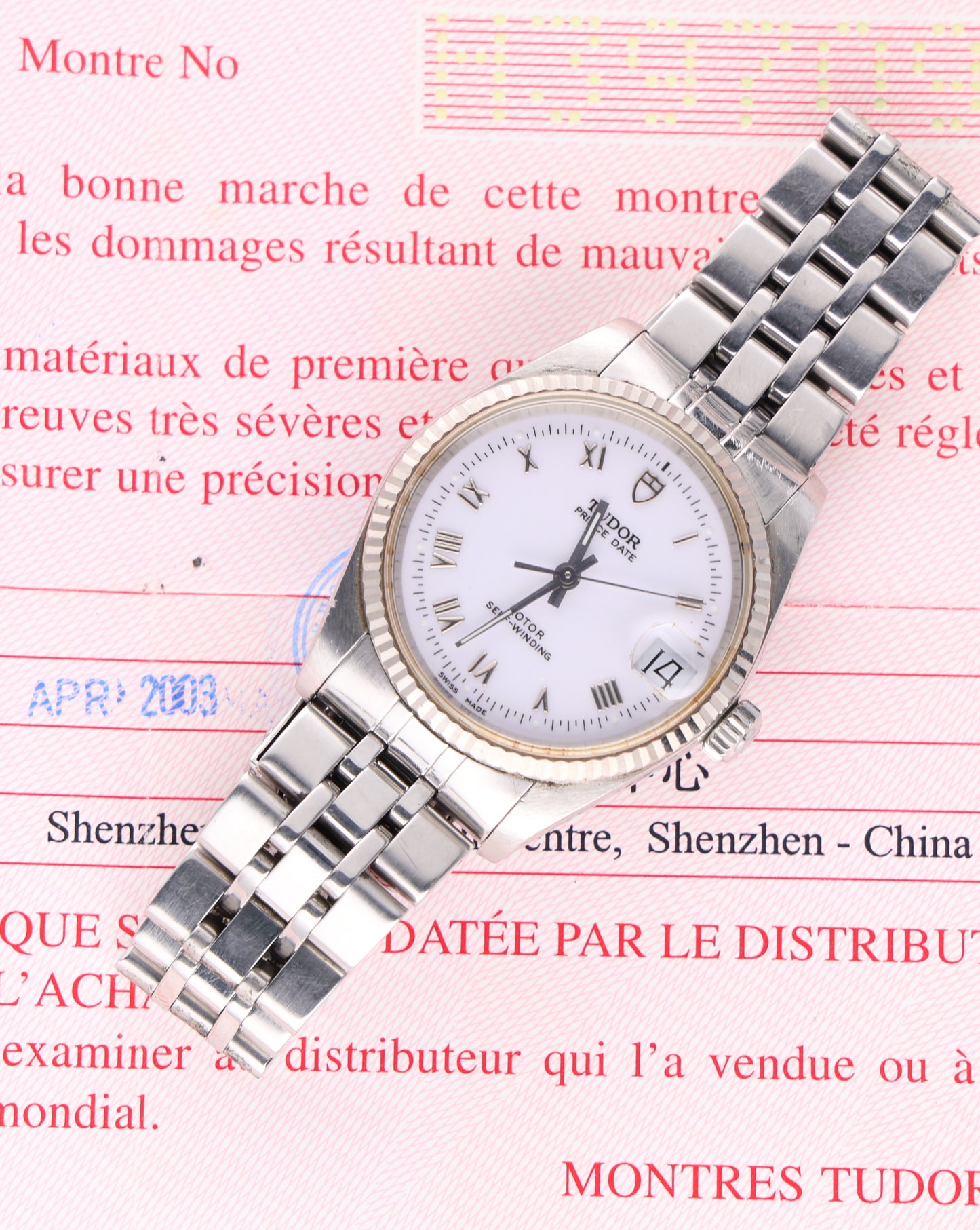 TUDOR 72034 32mm paper white