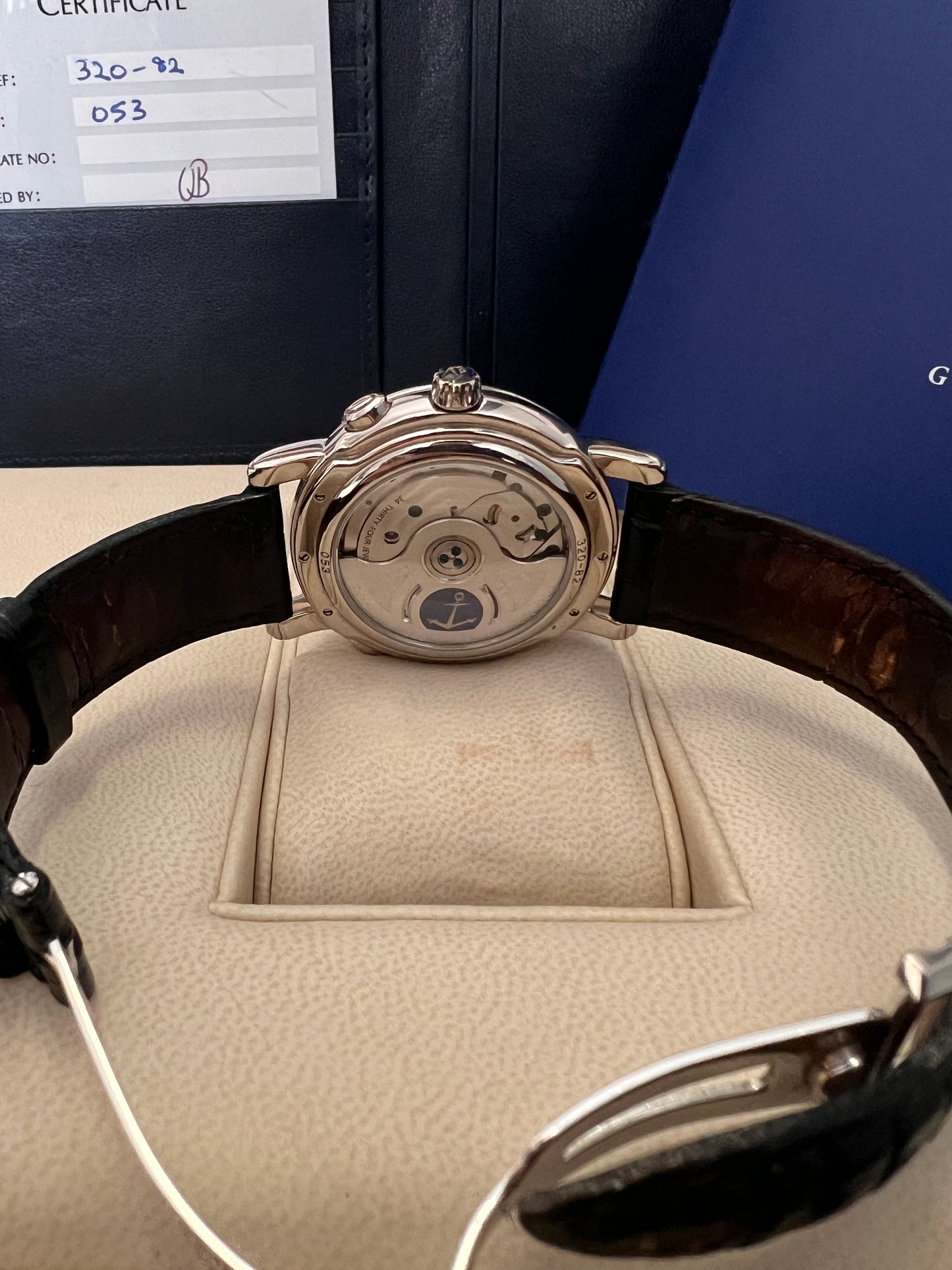 Ulysse Nardin Perpetual calendar Gmt whit gold ref 320-82 Full set
