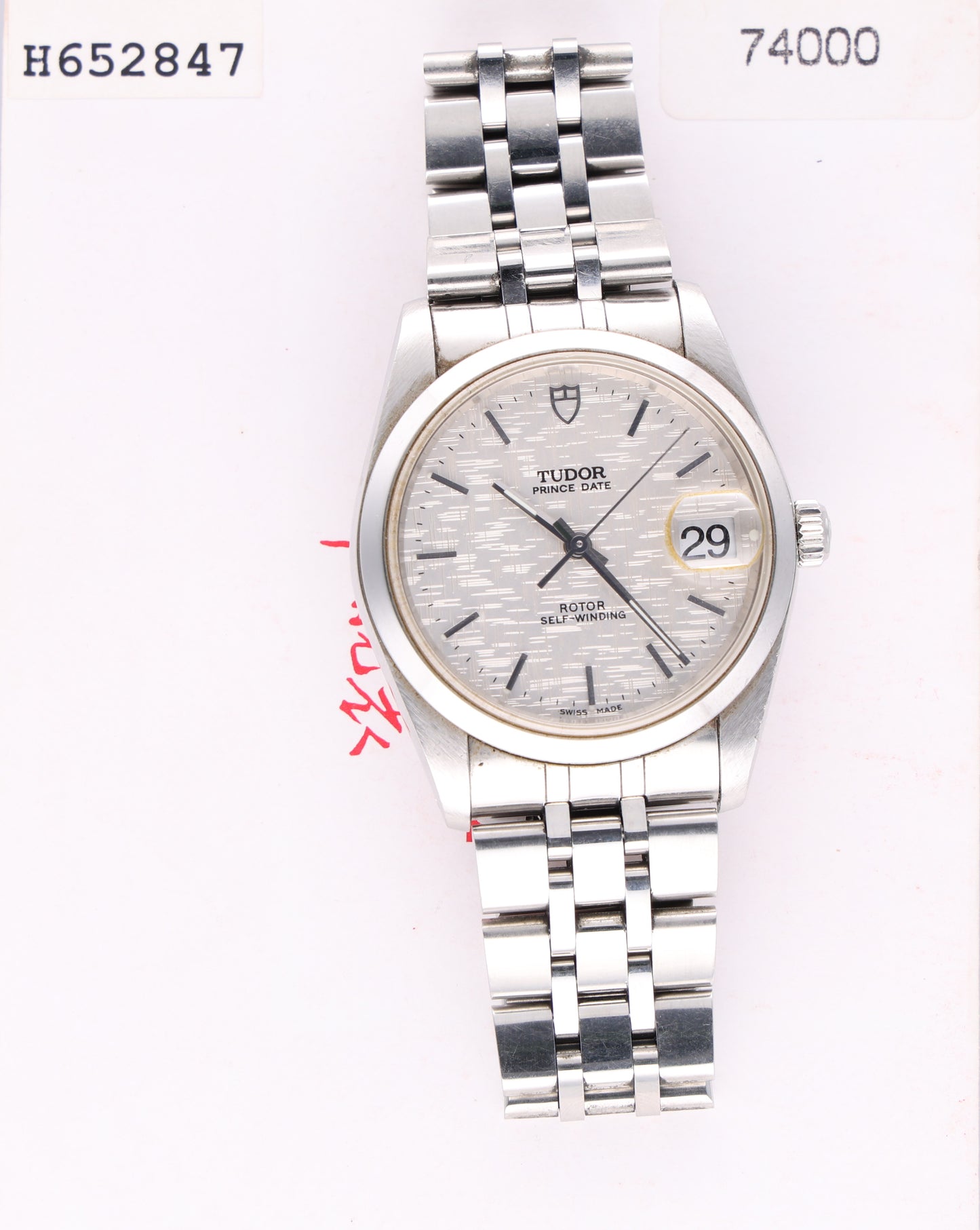 TUDOR 74000 34mm paper