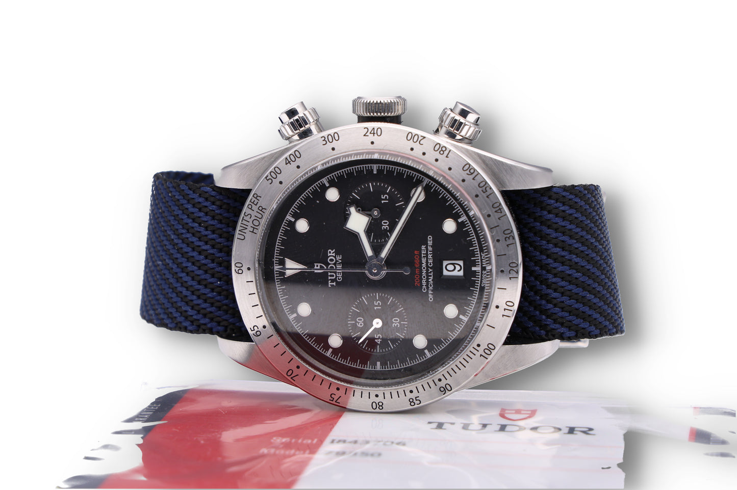 Tudor 79350 chrono card