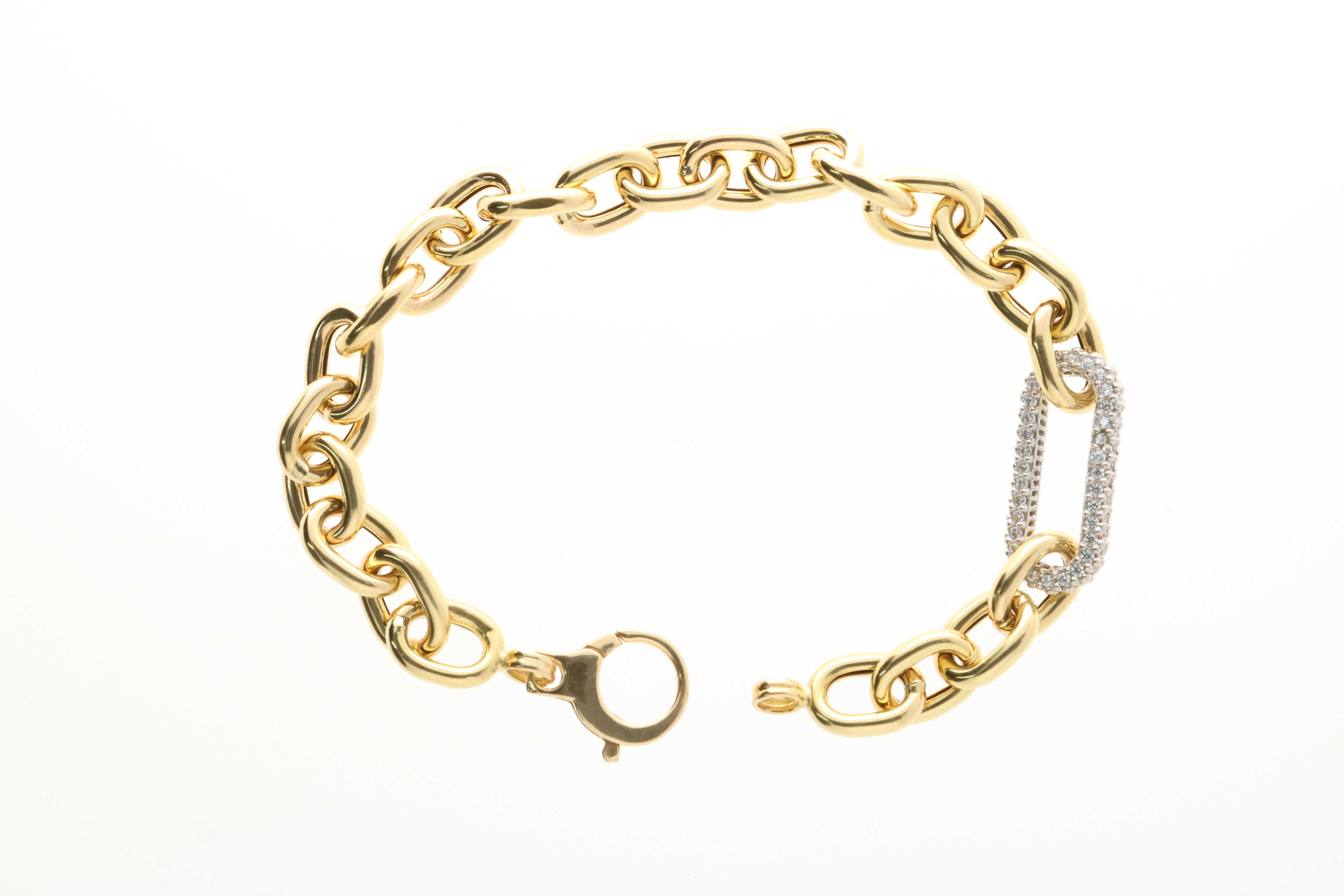 Bracciale maglia marinara in oro 18 kt Extratime