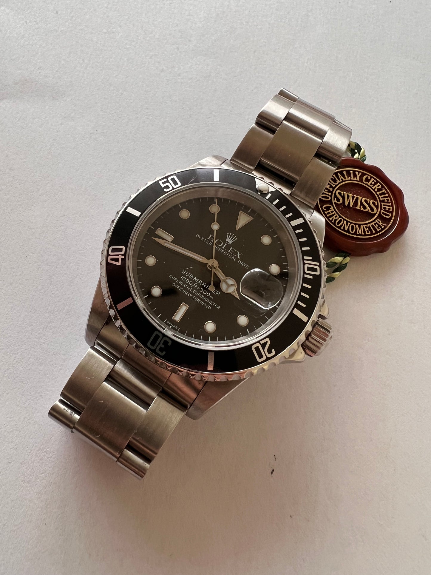 Rolex submariner 16610 only swiss dial
